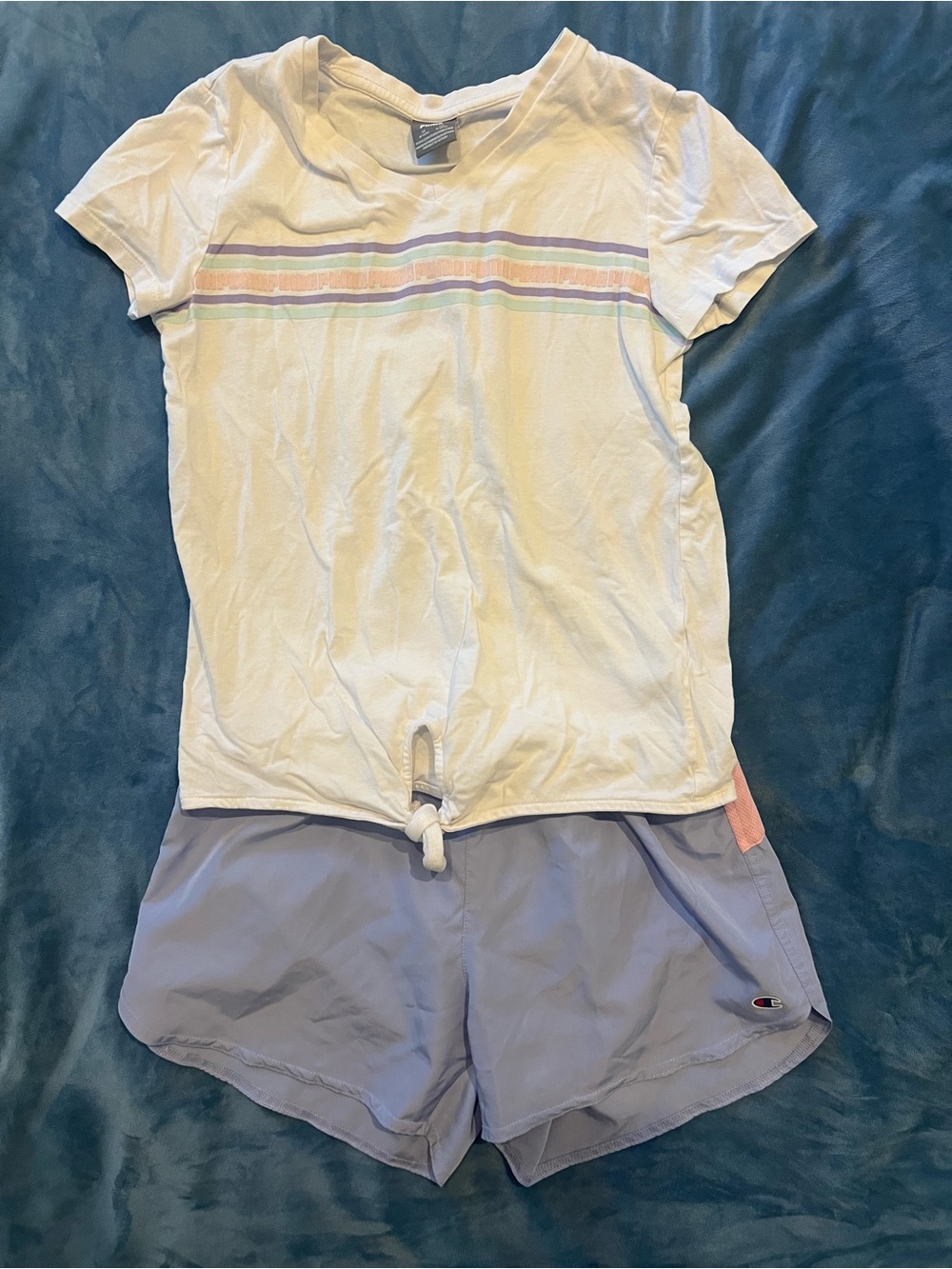Champion Pastel Lavender Athletic Shorts - Women's Light Purple Running Shorts